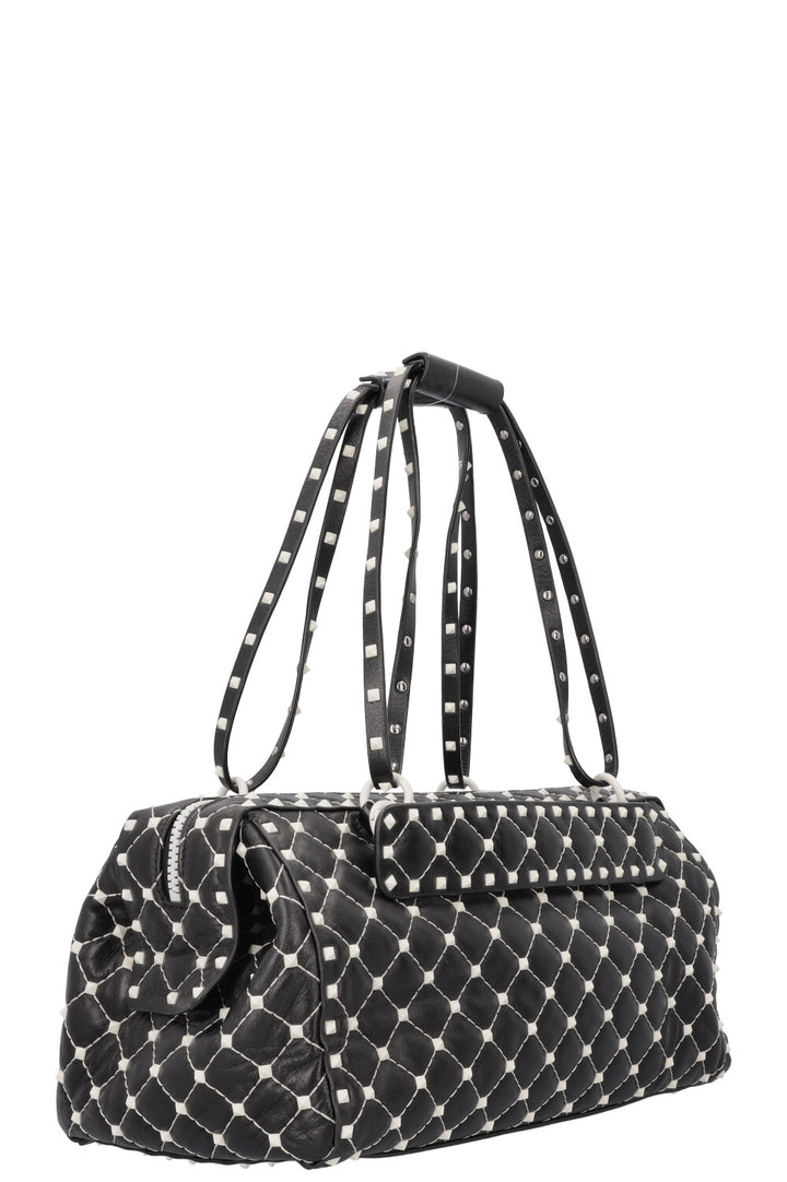 VALENTINO Rockstud Duffle Bag Black White