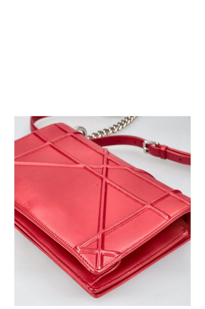 CHRISTIAN DIOR Diorama Medium Crossbody Bag Red