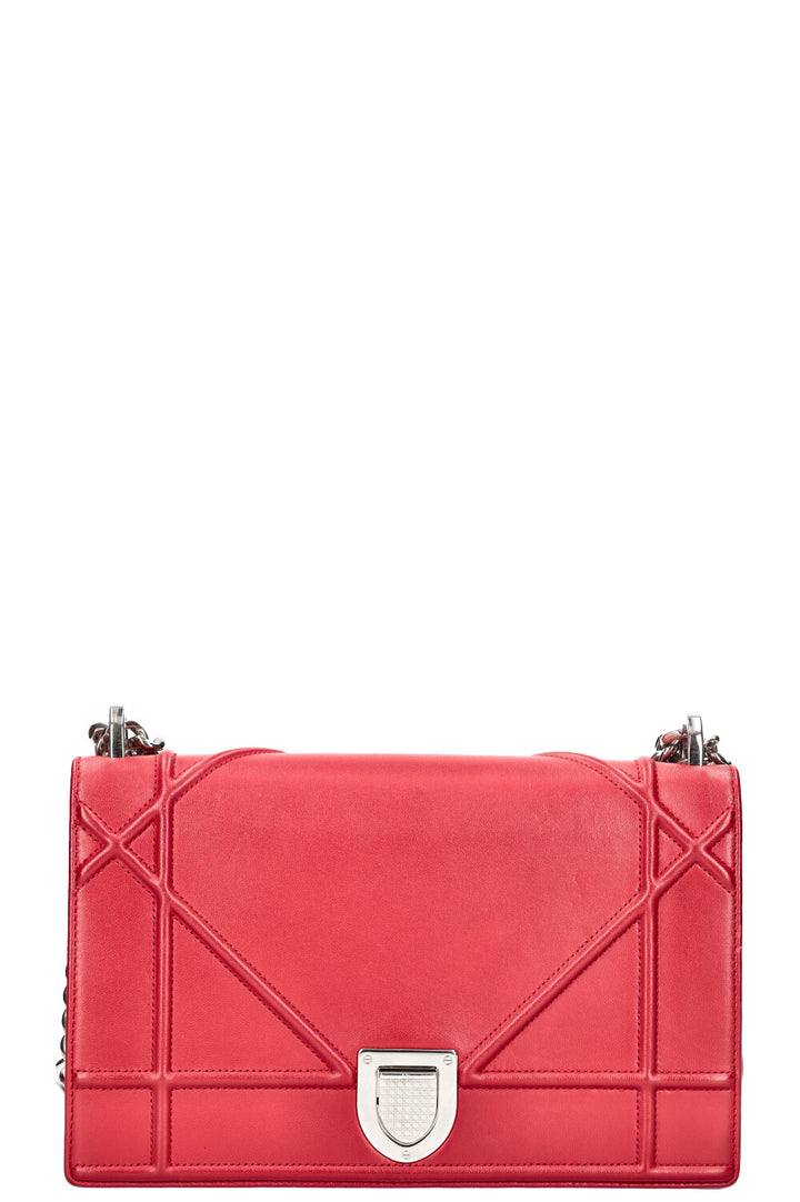 CHRISTIAN DIOR Diorama Medium Crossbody Bag Red