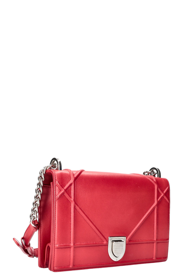 CHRISTIAN DIOR Diorama Medium Crossbody Bag Red