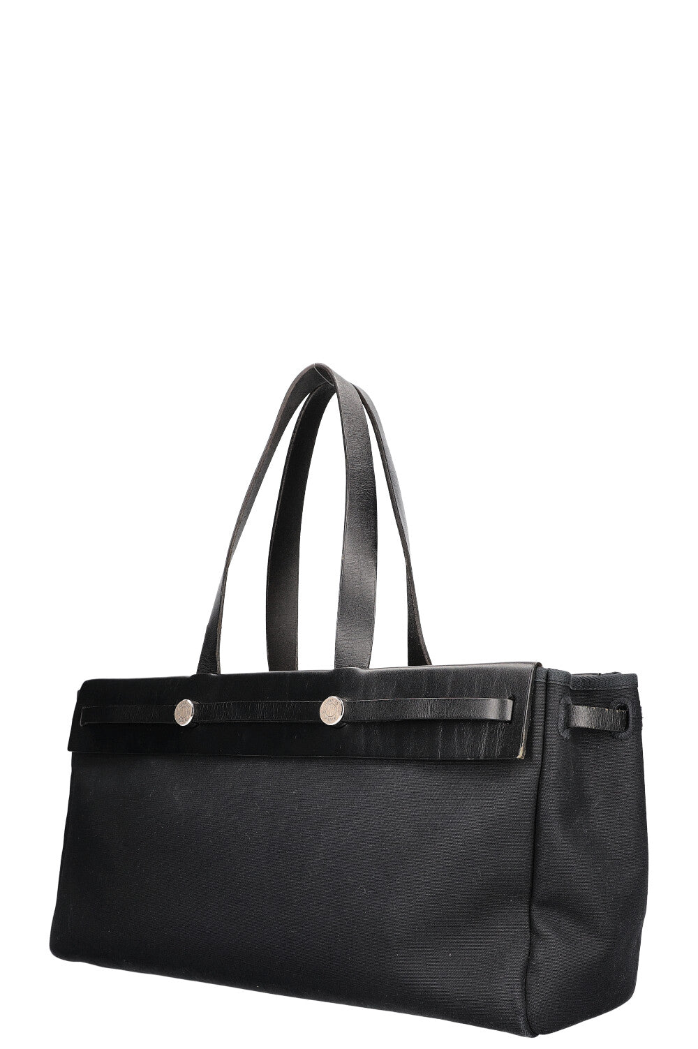 HERMÈS Herbag Tote Canvas Black