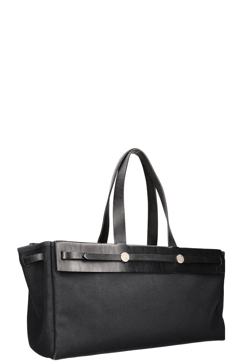 HERMÈS Herbag Tote Canvas Black