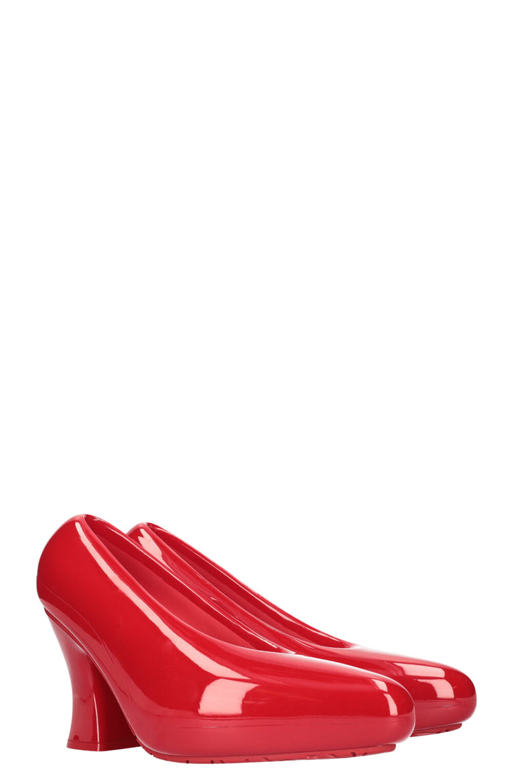 LOEWE Comic Lacquered Pump Light Foam Red