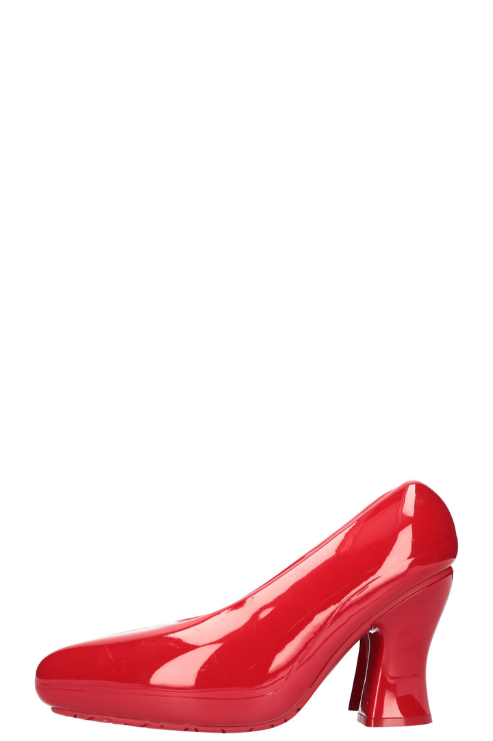 LOEWE Comic Lacquered Pump Light Foam Red