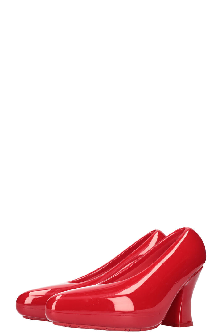 LOEWE Comic Lacquered Pump Light Foam Red