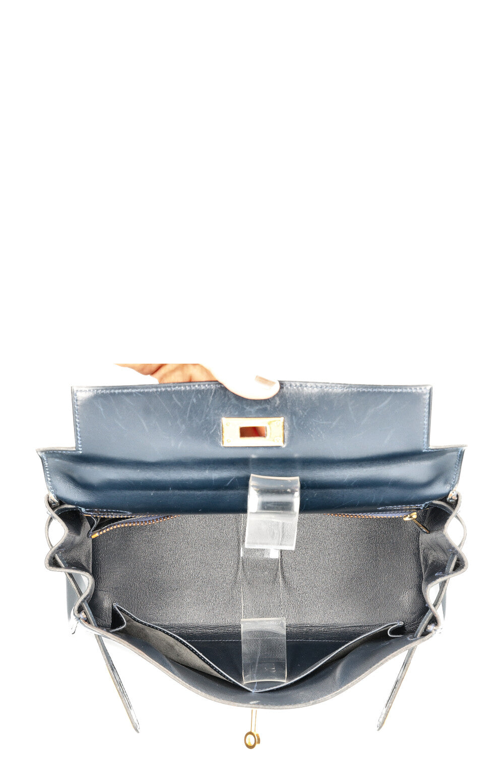 HERMÈS Kelly 28 Coffret Retour Bleu Nuit – REAWAKE