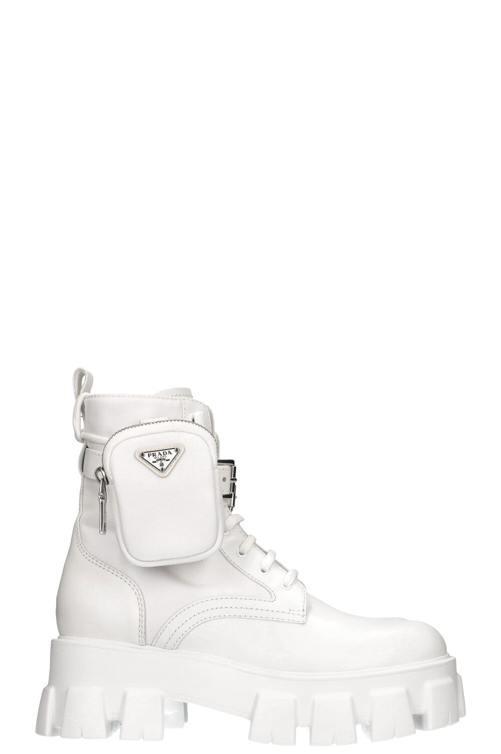 PRADA Monolith Boots White