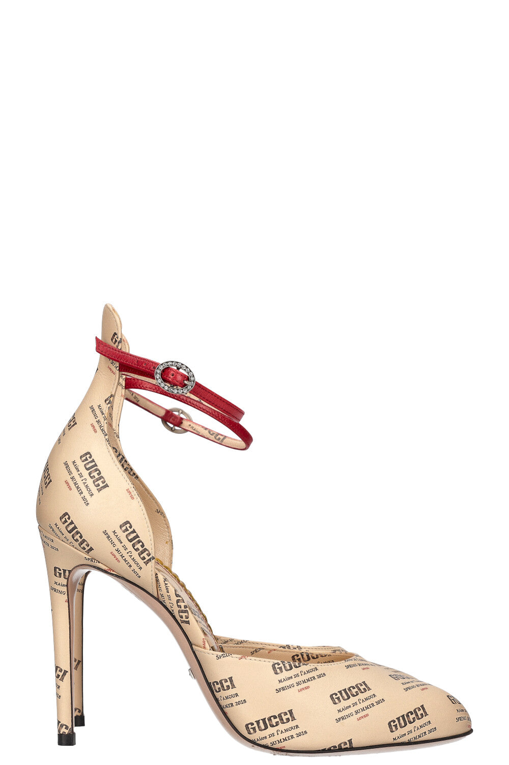GUCCI Maison de l'amour heels beige – REAWAKE