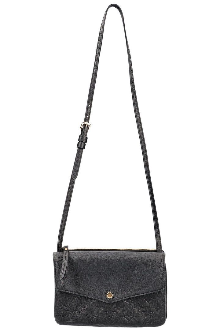 LOUIS VUITTON Twice Bag MNG Empreinte Black