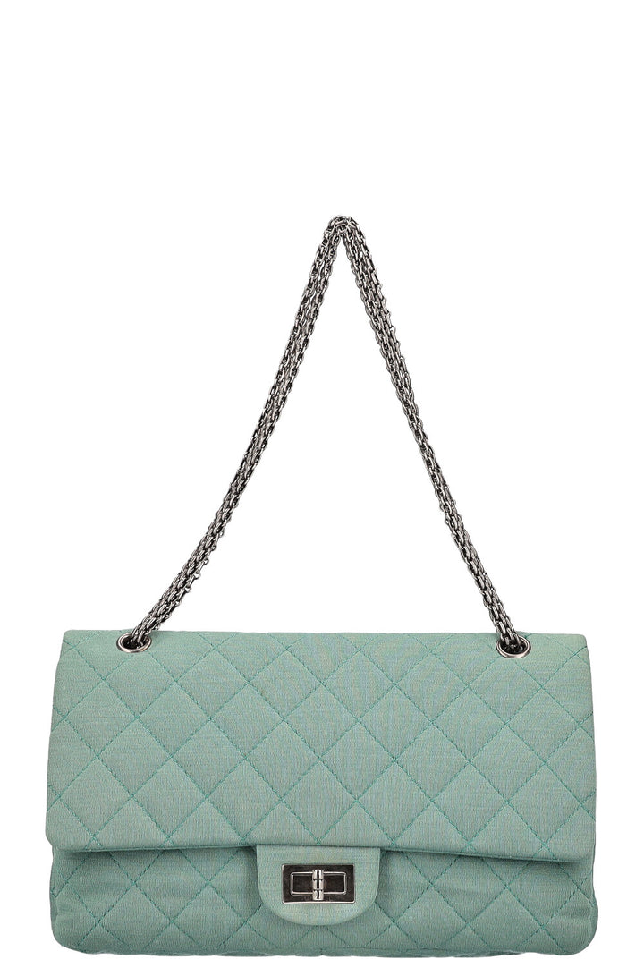 CHANEL 2.55 Bag Large Jersey Green