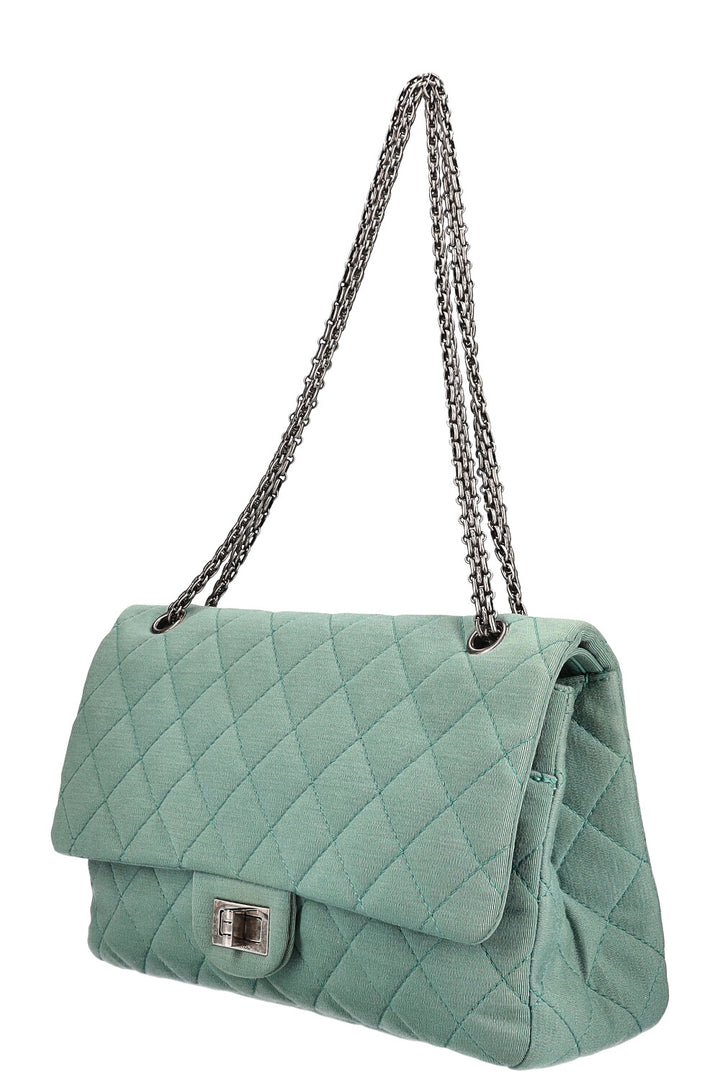 CHANEL 2.55 Bag Large Jersey Green