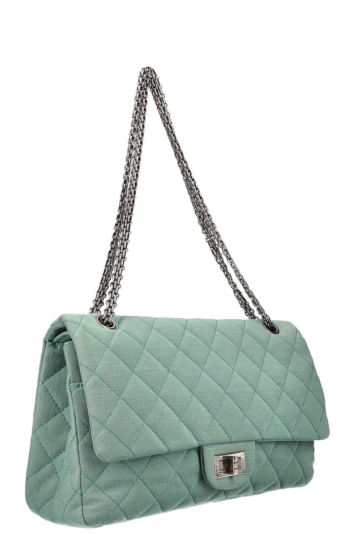 CHANEL 2.55 Bag Large Jersey Green