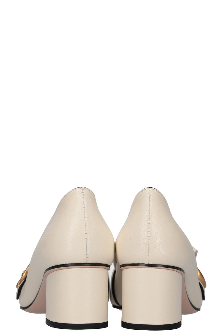 GUCCI Marmont Heels Mystic White