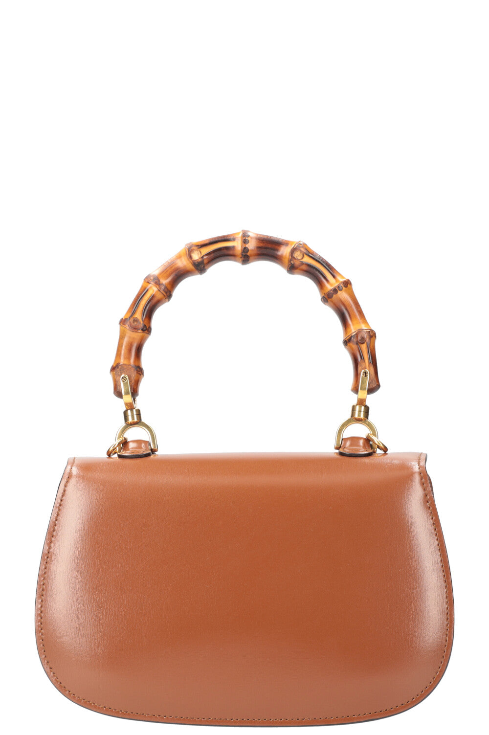 GUCCI Bamboo 1947 Top Handle Bag Small Cognac