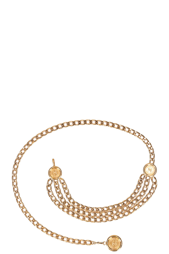 CHANEL Ceinture Chaîne Or