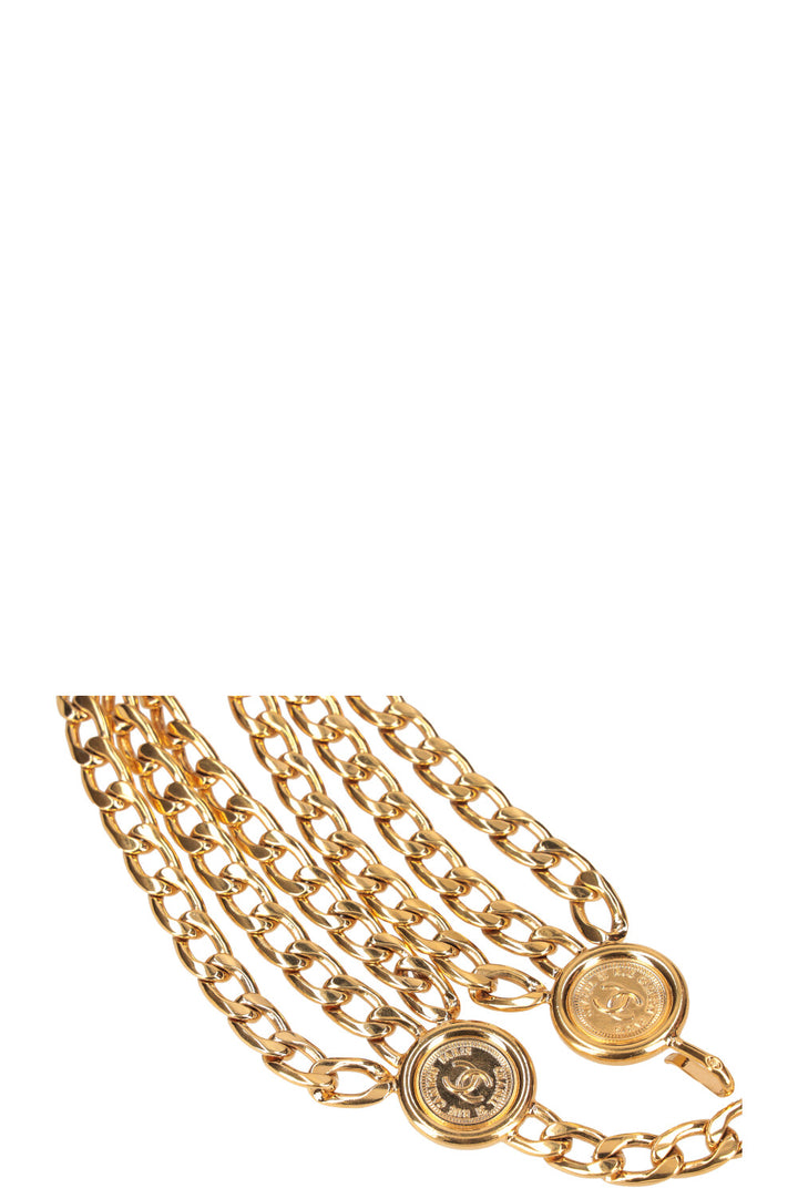 CHANEL Ceinture Chaîne Or