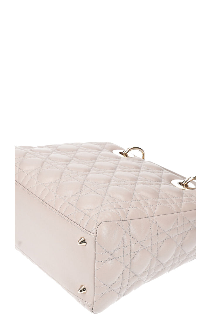CHRISTIAN DIOR Lady Dior Bag Medium Cannage Grey