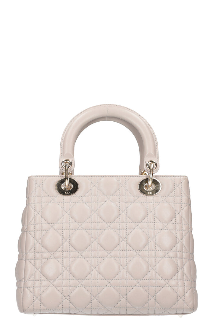 CHRISTIAN DIOR Lady Dior Bag Medium Cannage Grey