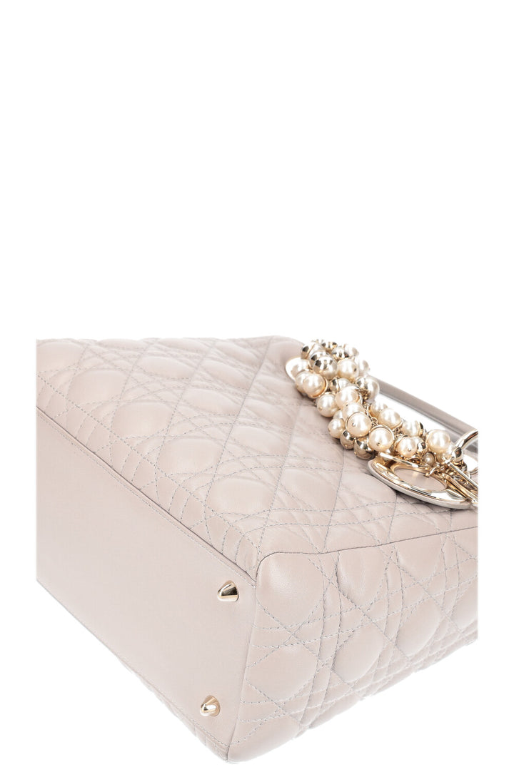 CHRISTIAN DIOR Lady Dior Bag Medium Cannage Grey