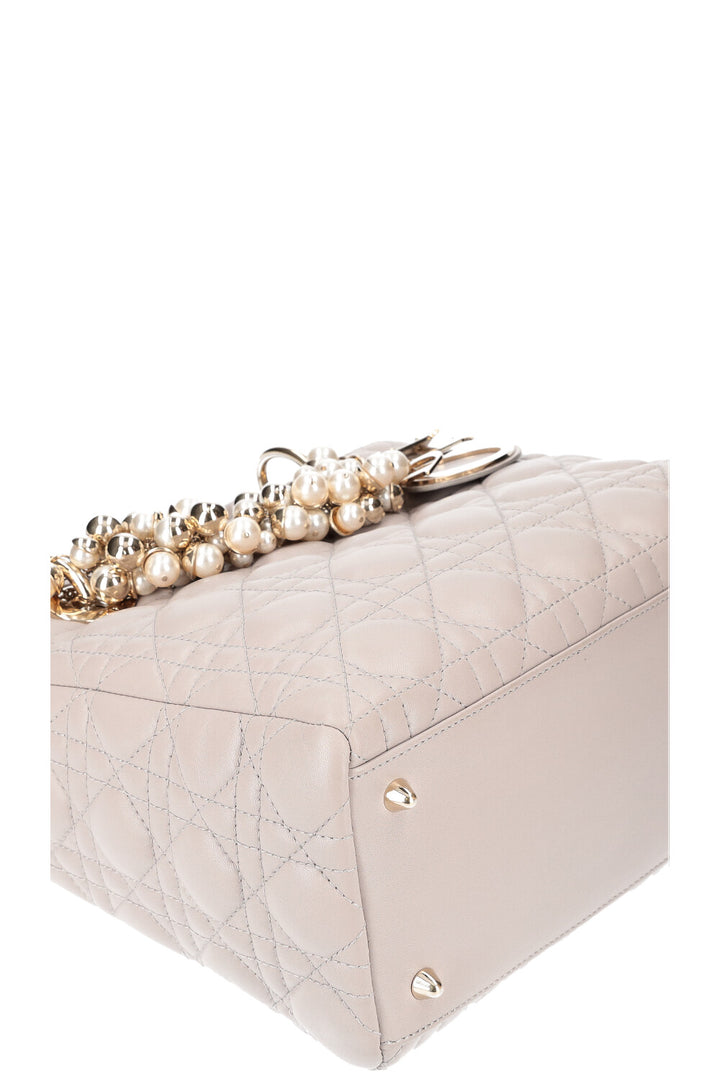 CHRISTIAN DIOR Lady Dior Bag Medium Cannage Grey