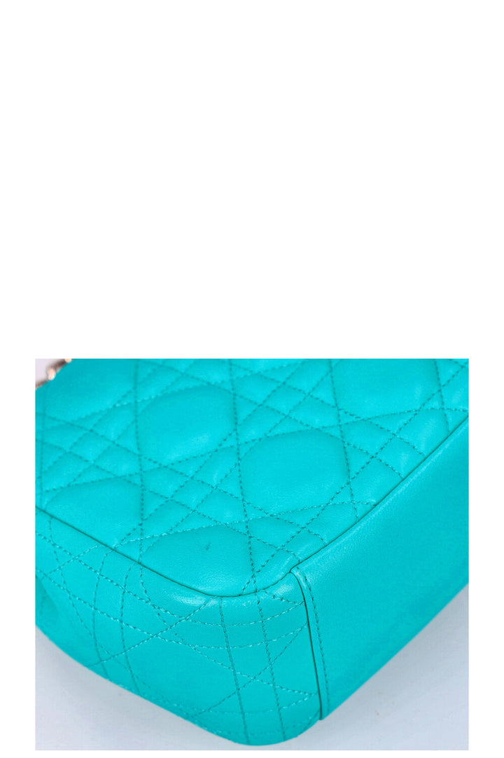 CHRISTIAN DIOR Miss Dior Small Shoulder Bag with Wallet Turquoise