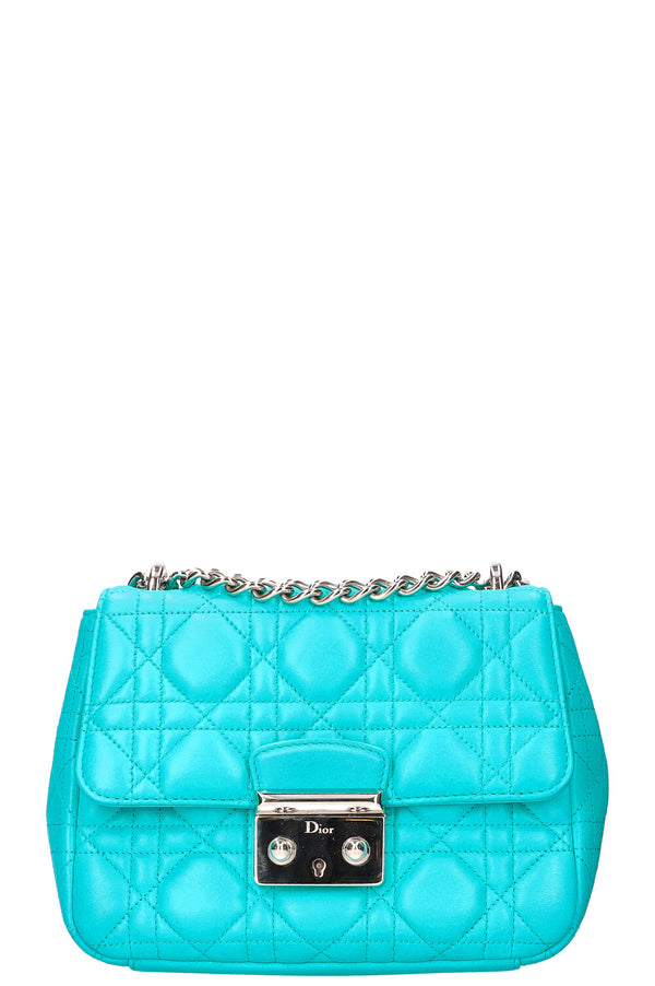 CHRISTIAN DIOR Miss Dior Small Shoulder Bag with Wallet Turquoise