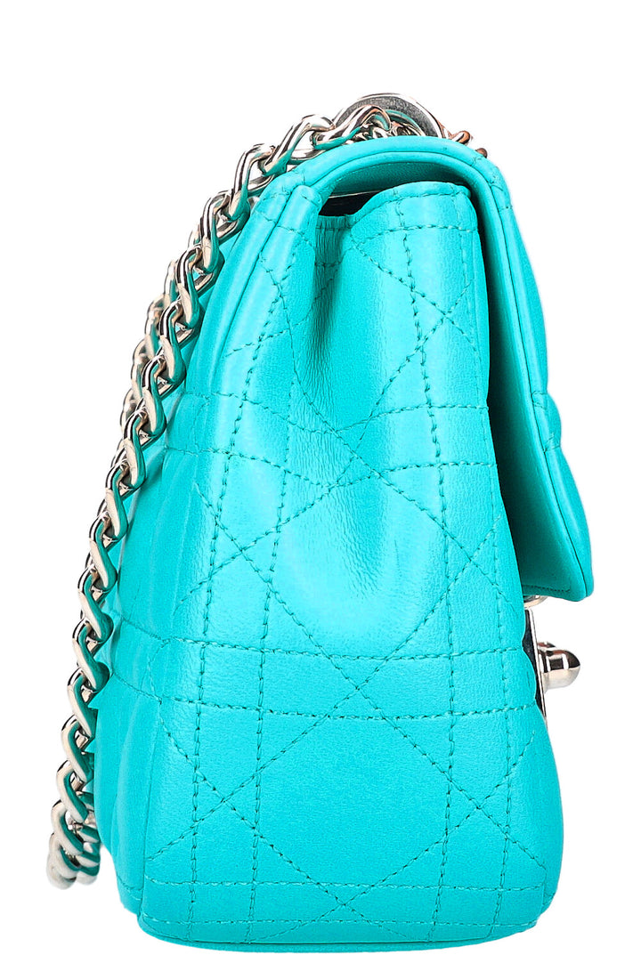 CHRISTIAN DIOR Miss Dior Small Shoulder Bag with Wallet Turquoise