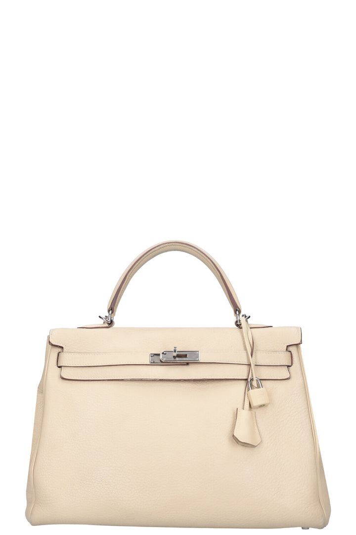 HERMÈS Kelly Retourne 35 Togo Beige