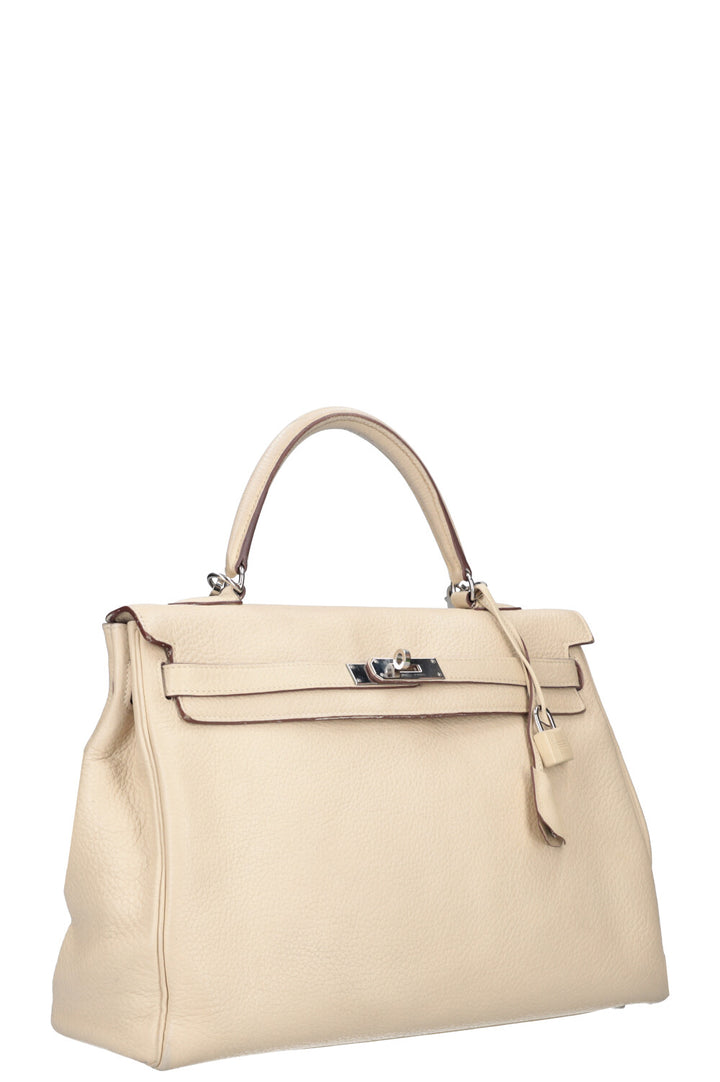 HERMÈS Kelly Retourne 35 Togo Beige