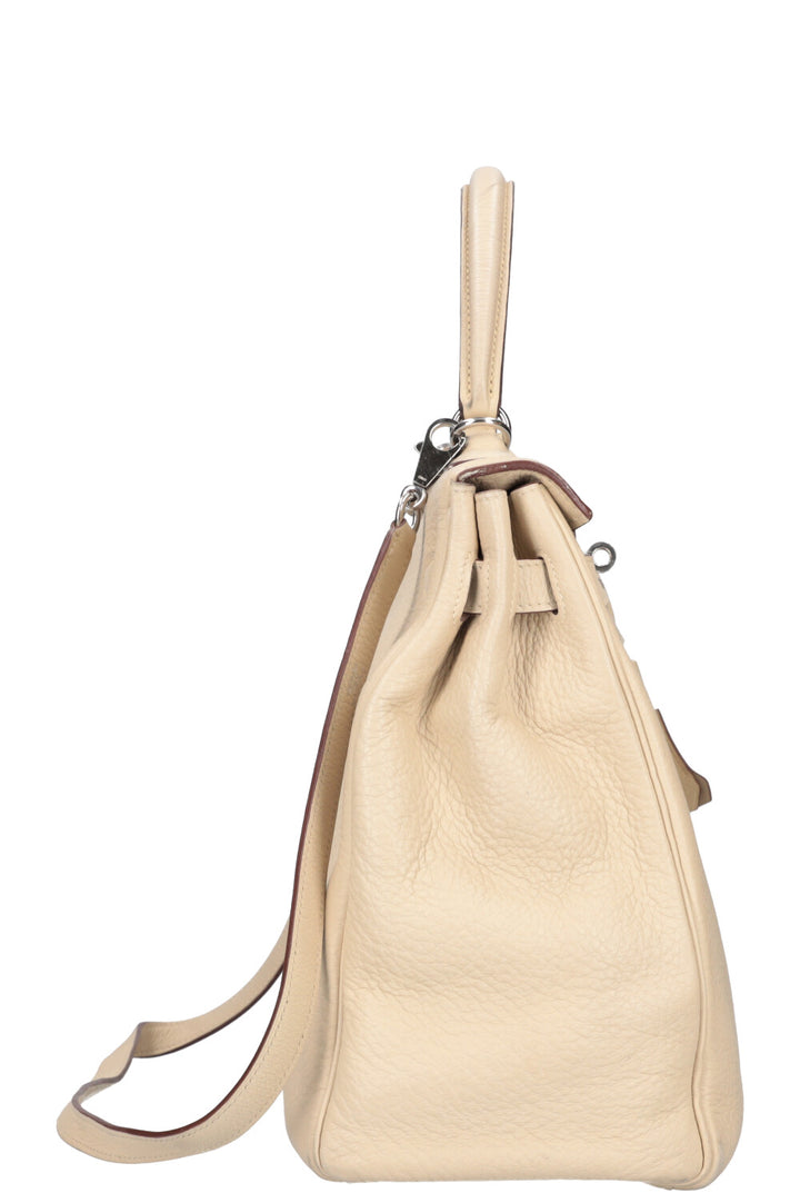 HERMÈS Kelly Retourne 35 Togo Beige