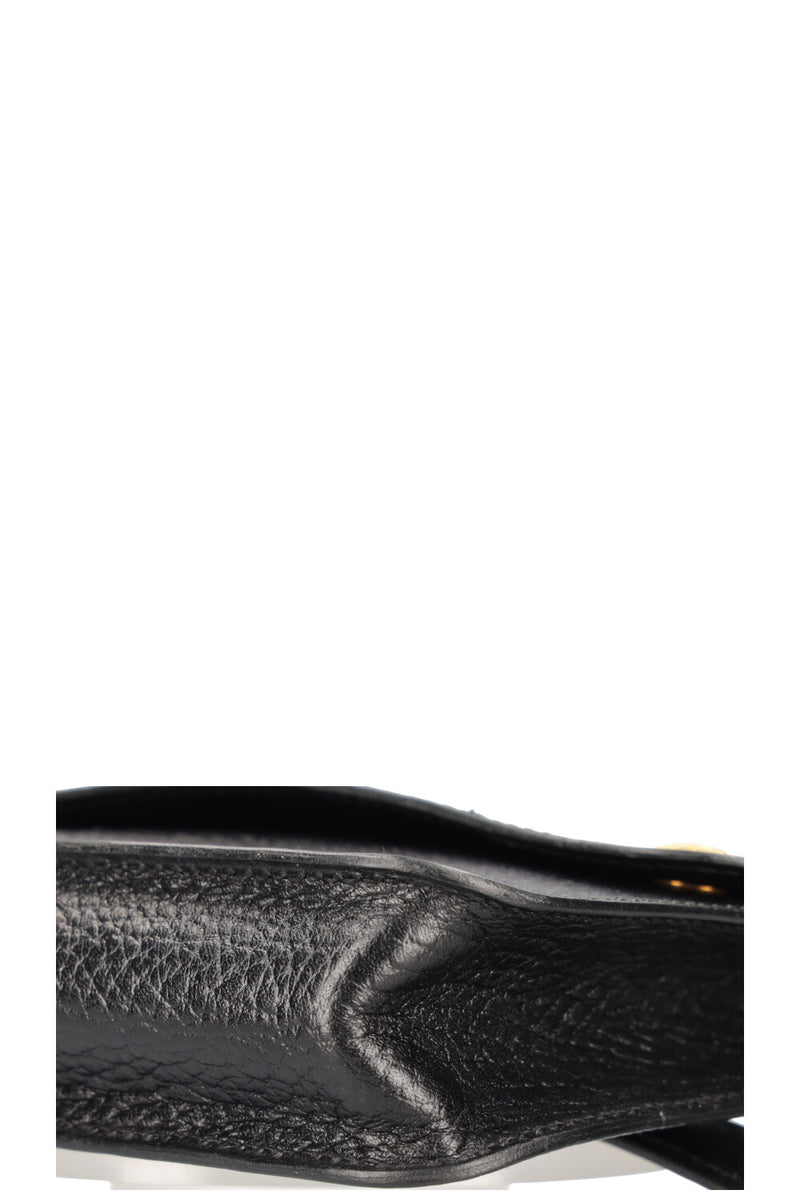 HERMÈS Pochette Belt Bag Courchevel Black