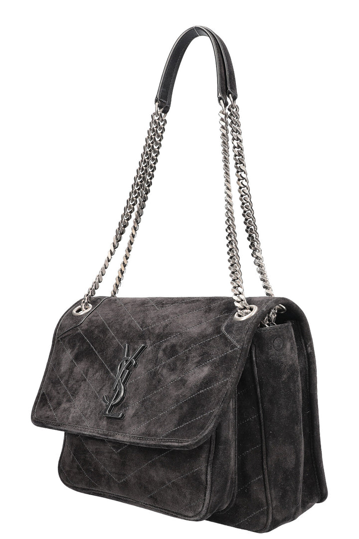 SAINT LAURENT Sac Niki Medium Daim Noir