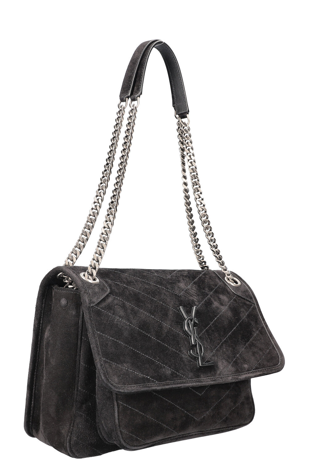 SAINT LAURENT Sac Niki Medium Daim Noir