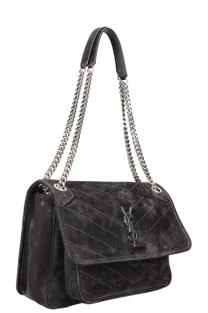 SAINT LAURENT Sac Niki Medium Daim Noir