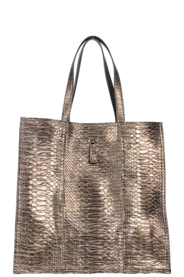 YSL Python Tote Bag Metallic