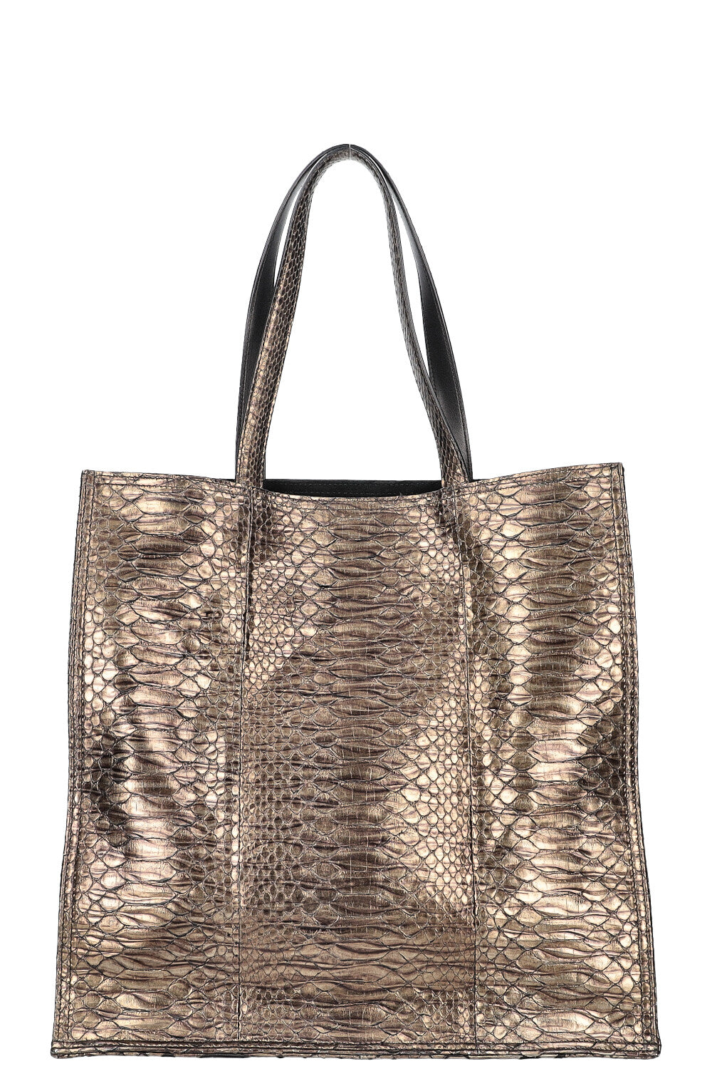YSL Python Print Tote Bag Metallic – REAWAKE