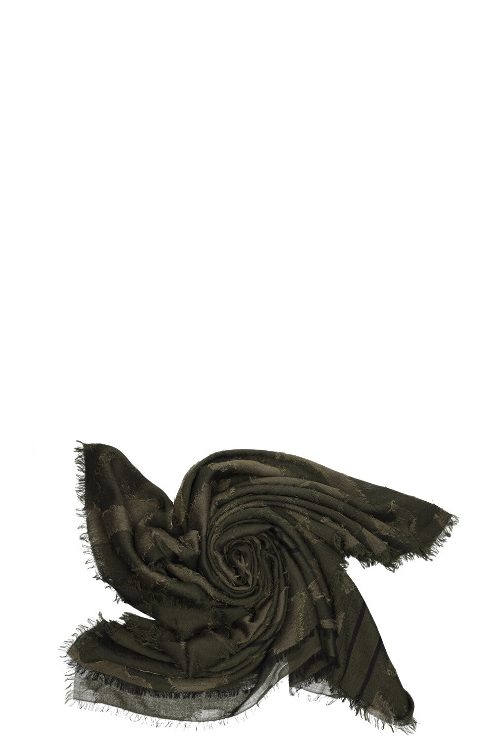 CHRISTIAN DIOR Scarf Camouflage Green