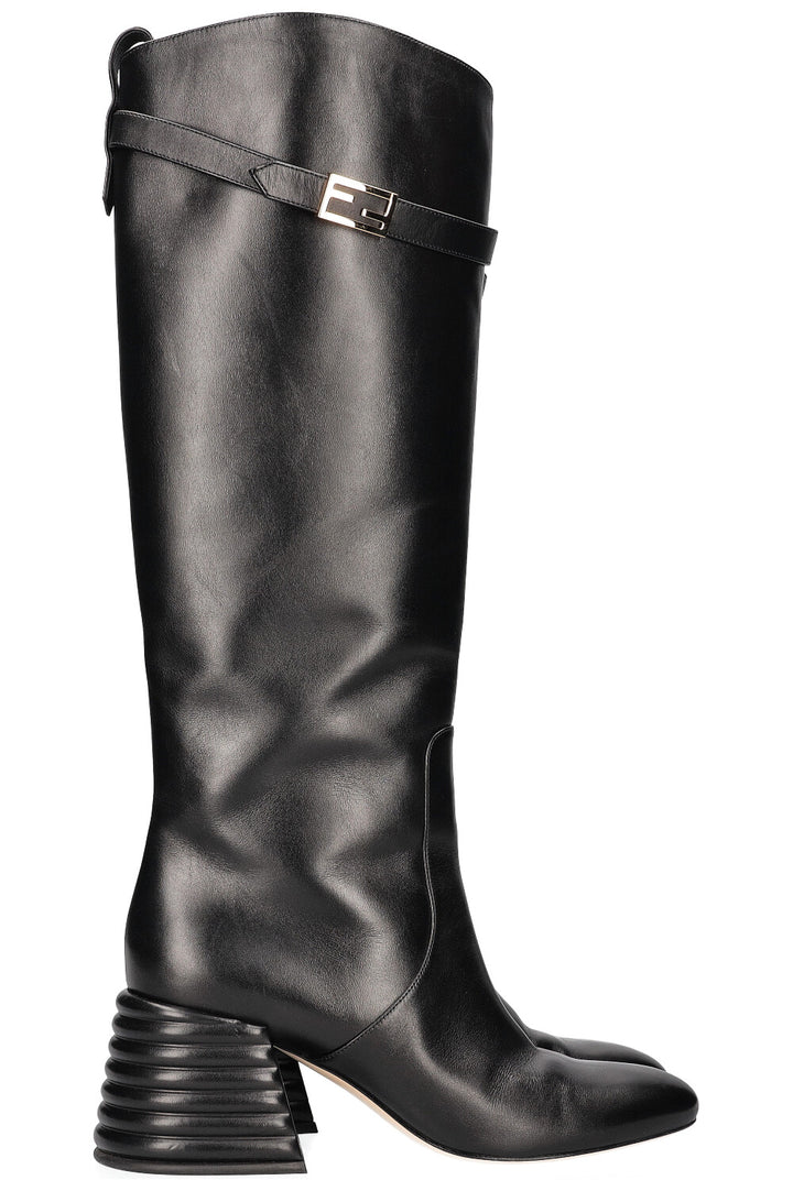 FENDI Promenade Boots Black Leather