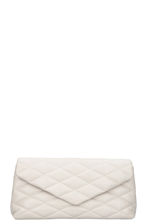 SAINT LAURENT Sade Clutch Large Ivory