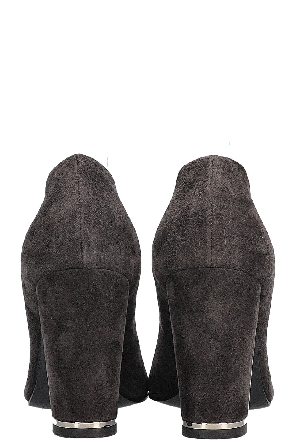 CHANEL Heels Suede Grey