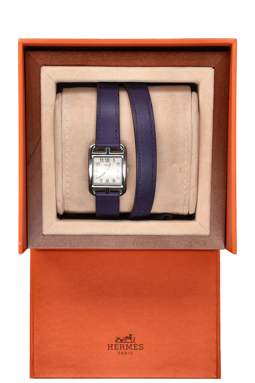 HERMÈS Cape Cod PM 31mm Swift Iris