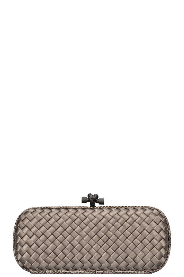 BOTTEGA VENETA Pochette Noeud Intrecciato Argent