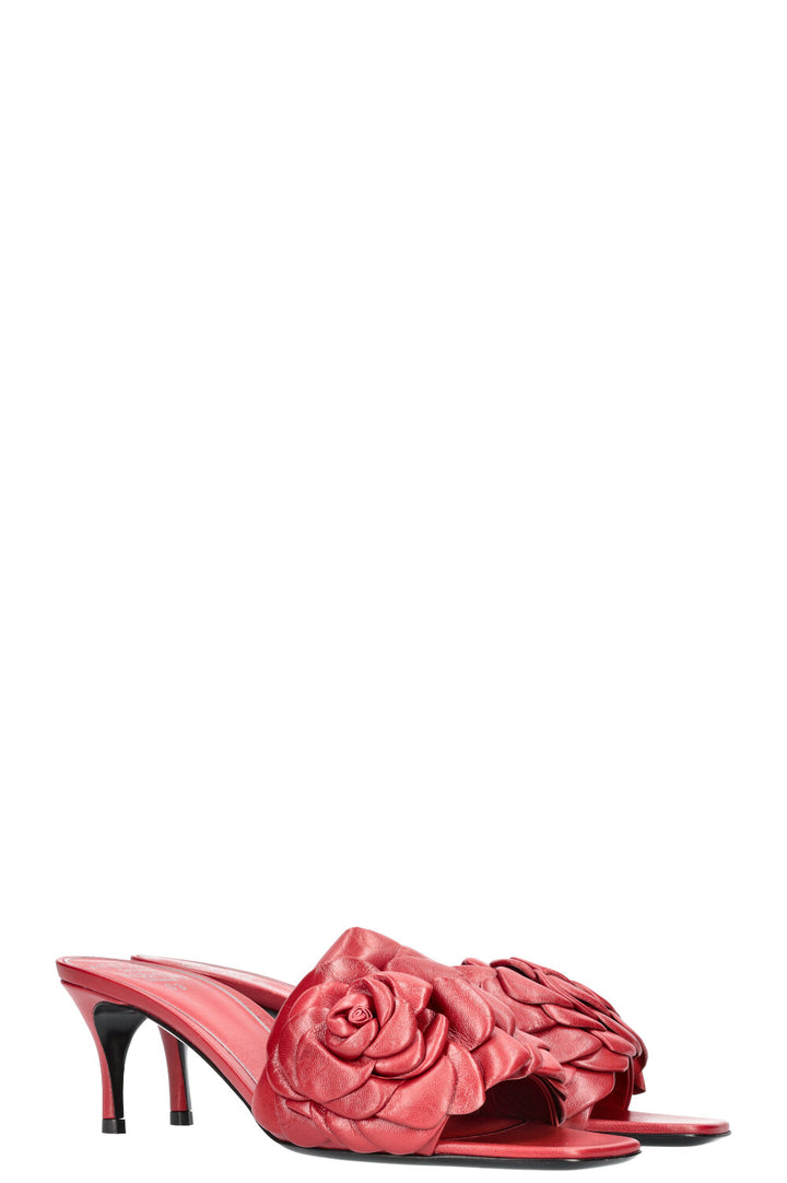 VALENTINO ATELIER Mules Heels Flower Red