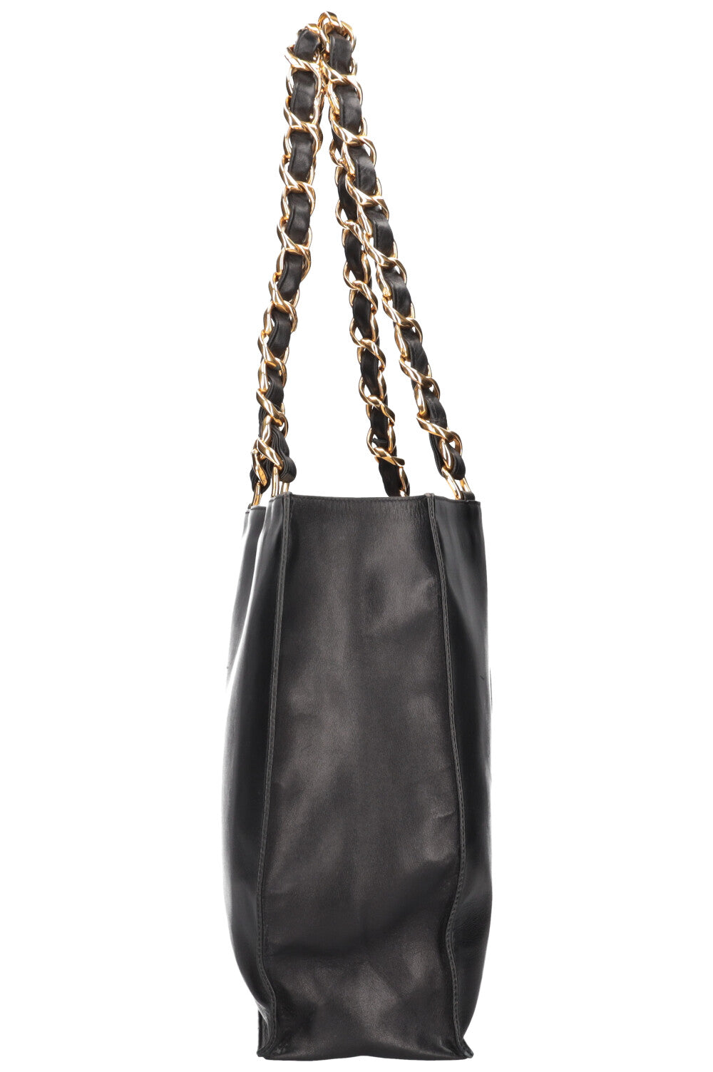 CHANEL Vintage CC Chain Tote Black