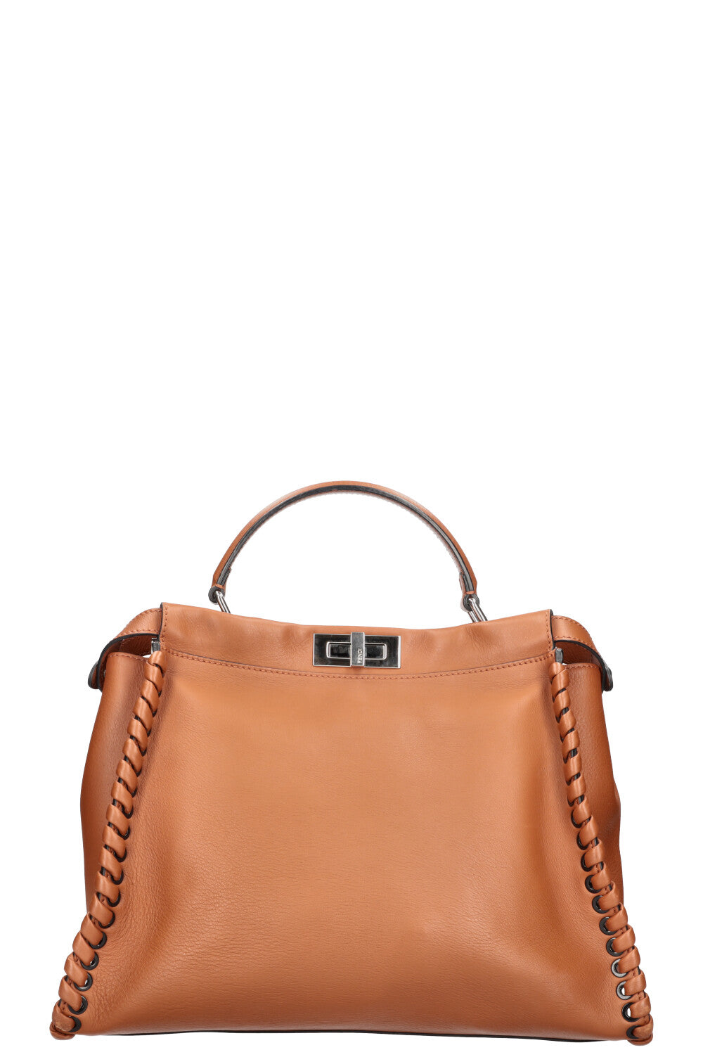 FENDI Peekaboo Large Woven Brown