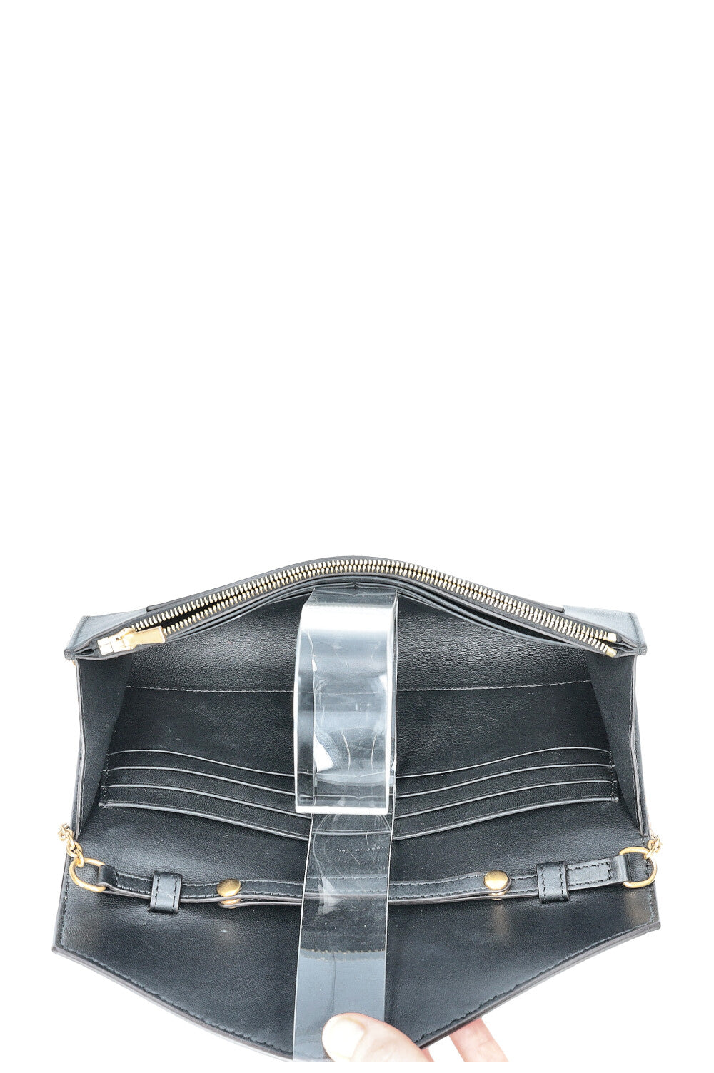 CÉLINE Wallet on Chain Stingray & Leather