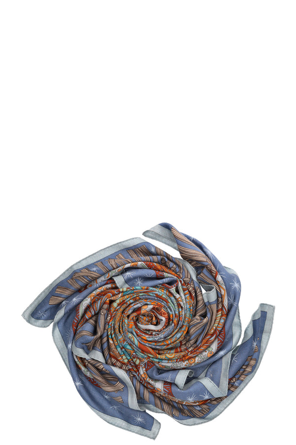 HERMÈS Sur un Tapis Volant Scarf Cashmere 140cm