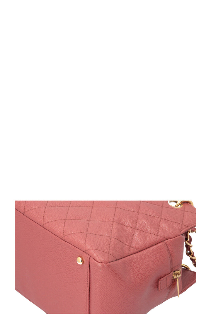 CHANEL Petite Timeless Tote Bag Raspberry Caviar