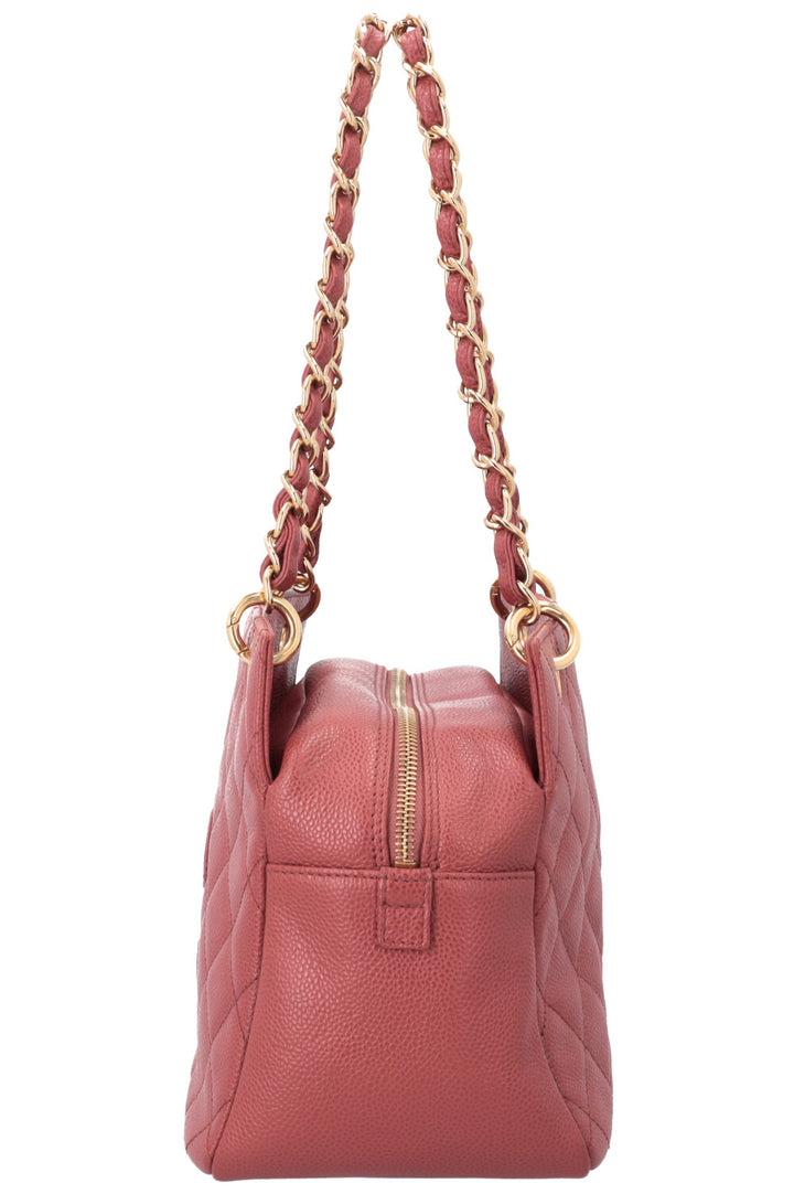 CHANEL Petite Timeless Tote Bag Raspberry Caviar