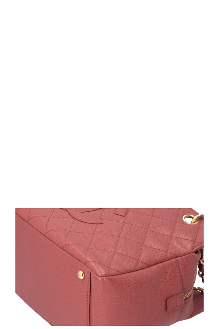 CHANEL Petite Timeless Tote Bag Raspberry Caviar